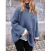 imagePRETTYGARDEN Oversized Sweaters for Women Chunky Turtleneck Sweater Fall Fashion Clothes Long Sleeve Tops Winter ClothingBlue