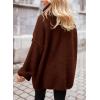 imagePRETTYGARDEN Oversized Sweaters for Women Chunky Turtleneck Sweater Fall Fashion Clothes Long Sleeve Tops Winter ClothingDark Coffee