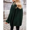 imagePRETTYGARDEN Oversized Sweaters for Women Chunky Turtleneck Sweater Fall Fashion Clothes Long Sleeve Tops Winter ClothingDark Green
