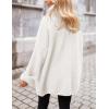 imagePRETTYGARDEN Oversized Sweaters for Women Chunky Turtleneck Sweater Fall Fashion Clothes Long Sleeve Tops Winter ClothingWhite
