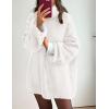imagePRETTYGARDEN Oversized Sweaters for Women Chunky Turtleneck Sweater Fall Fashion Clothes Long Sleeve Tops Winter ClothingWhite