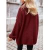 imagePRETTYGARDEN Oversized Sweaters for Women Chunky Turtleneck Sweater Fall Fashion Clothes Long Sleeve Tops Winter ClothingWine Red