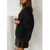 imagePRETTYGARDEN Oversized Sweaters for Women Fall Clothes 2026 Long Sleeve Mock Neck Tops Chunky Knit Pullover Winter ClothingBlack