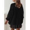 imagePRETTYGARDEN Oversized Sweaters for Women Fall Clothes 2026 Long Sleeve Mock Neck Tops Chunky Knit Pullover Winter ClothingBlack