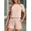imagePRETTYGARDEN Shorts Sets Women 2 Piece Outfits Summer 2026 Matching Workout Athletic Clothing Casual Spring Travel LoungewearBeige