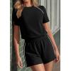 imagePRETTYGARDEN Shorts Sets Women 2 Piece Outfits Summer 2026 Matching Workout Athletic Clothing Casual Spring Travel LoungewearBlack