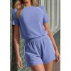 imagePRETTYGARDEN Shorts Sets Women 2 Piece Outfits Summer 2026 Matching Workout Athletic Clothing Casual Spring Travel LoungewearLight Blue