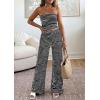 imagePRETTYGARDEN Two Piece Striped Sets for Women Summer Travel Outfits 2026 Spring Y2K Going Out Vacation Clothes LoungewearBlack White