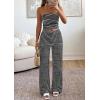 imagePRETTYGARDEN Two Piece Striped Sets for Women Summer Travel Outfits 2026 Spring Y2K Going Out Vacation Clothes LoungewearBlack White