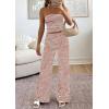 imagePRETTYGARDEN Two Piece Striped Sets for Women Summer Travel Outfits 2026 Spring Y2K Going Out Vacation Clothes LoungewearBrick Red