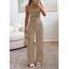 imagePRETTYGARDEN Two Piece Striped Sets for Women Summer Travel Outfits 2026 Spring Y2K Going Out Vacation Clothes LoungewearBrown White