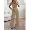 imagePRETTYGARDEN Two Piece Striped Sets for Women Summer Travel Outfits 2026 Spring Y2K Going Out Vacation Clothes LoungewearBrown White