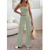 imagePRETTYGARDEN Two Piece Striped Sets for Women Summer Travel Outfits 2026 Spring Y2K Going Out Vacation Clothes LoungewearGreen White