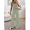 imagePRETTYGARDEN Two Piece Striped Sets for Women Summer Travel Outfits 2026 Spring Y2K Going Out Vacation Clothes LoungewearGreen White