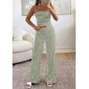 imagePRETTYGARDEN Two Piece Striped Sets for Women Summer Travel Outfits 2026 Spring Y2K Going Out Vacation Clothes LoungewearGreen White