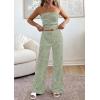 imagePRETTYGARDEN Two Piece Striped Sets for Women Summer Travel Outfits 2026 Spring Y2K Going Out Vacation Clothes LoungewearGreen White