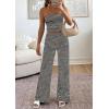 imagePRETTYGARDEN Two Piece Striped Sets for Women Summer Travel Outfits 2026 Spring Y2K Going Out Vacation Clothes LoungewearGrey Black