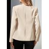 imagePRETTYGARDEN Womens 2026 Fall Blazers Button Down Fitted Lightweight Dressy Work Suit Jackets Trendy Business Casual OutfitsBeige