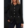 imagePRETTYGARDEN Womens 2026 Fall Blazers Button Down Fitted Lightweight Dressy Work Suit Jackets Trendy Business Casual OutfitsBlack