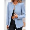 imagePRETTYGARDEN Womens 2026 Fall Blazers Button Down Fitted Lightweight Dressy Work Suit Jackets Trendy Business Casual OutfitsBlue