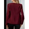 imagePRETTYGARDEN Womens 2026 Fall Blazers Button Down Fitted Lightweight Dressy Work Suit Jackets Trendy Business Casual OutfitsBurgundy