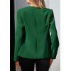 imagePRETTYGARDEN Womens 2026 Fall Blazers Button Down Fitted Lightweight Dressy Work Suit Jackets Trendy Business Casual OutfitsDark Green