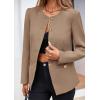 imagePRETTYGARDEN Womens 2026 Fall Blazers Button Down Fitted Lightweight Dressy Work Suit Jackets Trendy Business Casual OutfitsKhaki