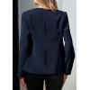 imagePRETTYGARDEN Womens 2026 Fall Blazers Button Down Fitted Lightweight Dressy Work Suit Jackets Trendy Business Casual OutfitsNavy Blue