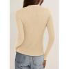 imagePRETTYGARDEN Womens 2026 Fall Cardigan Sweaters Lightweight Long Sleeve Button up Ribbed Knit Tops Winter Fashion ClothesBeige