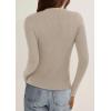 imagePRETTYGARDEN Womens 2026 Fall Cardigan Sweaters Lightweight Long Sleeve Button up Ribbed Knit Tops Winter Fashion ClothesOatmeal