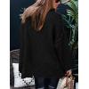 imagePRETTYGARDEN Womens 2026 Fall Turtleneck Oversized Sweaters Long Sleeve Chunky Knit Pullover Tops Winter Fashion ClothesBlack