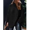 imagePRETTYGARDEN Womens 2026 Fall Turtleneck Oversized Sweaters Long Sleeve Chunky Knit Pullover Tops Winter Fashion ClothesBlack