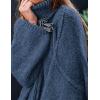 imagePRETTYGARDEN Womens 2026 Fall Turtleneck Oversized Sweaters Long Sleeve Chunky Knit Pullover Tops Winter Fashion ClothesBlue