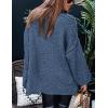 imagePRETTYGARDEN Womens 2026 Fall Turtleneck Oversized Sweaters Long Sleeve Chunky Knit Pullover Tops Winter Fashion ClothesBlue