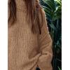 imagePRETTYGARDEN Womens 2026 Fall Turtleneck Oversized Sweaters Long Sleeve Chunky Knit Pullover Tops Winter Fashion ClothesCamel