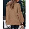 imagePRETTYGARDEN Womens 2026 Fall Turtleneck Oversized Sweaters Long Sleeve Chunky Knit Pullover Tops Winter Fashion ClothesCamel