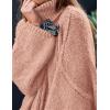 imagePRETTYGARDEN Womens 2026 Fall Turtleneck Oversized Sweaters Long Sleeve Chunky Knit Pullover Tops Winter Fashion ClothesLight Pink
