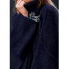 imagePRETTYGARDEN Womens 2026 Fall Turtleneck Oversized Sweaters Long Sleeve Chunky Knit Pullover Tops Winter Fashion ClothesNavy Blue
