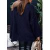 imagePRETTYGARDEN Womens 2026 Fall Turtleneck Oversized Sweaters Long Sleeve Chunky Knit Pullover Tops Winter Fashion ClothesNavy Blue