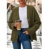 imagePRETTYGARDEN Womens 2026 Oversized Cardigan Sweaters Trendy Chunky Knit Long Sleeve V Neck Button Down Fall Winter OutfitsArmy Green