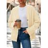 imagePRETTYGARDEN Womens 2026 Oversized Cardigan Sweaters Trendy Chunky Knit Long Sleeve V Neck Button Down Fall Winter OutfitsBeige