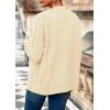 imagePRETTYGARDEN Womens 2026 Oversized Cardigan Sweaters Trendy Chunky Knit Long Sleeve V Neck Button Down Fall Winter OutfitsBeige