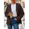 imagePRETTYGARDEN Womens 2026 Oversized Cardigan Sweaters Trendy Chunky Knit Long Sleeve V Neck Button Down Fall Winter OutfitsBrown