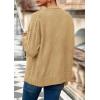imagePRETTYGARDEN Womens 2026 Oversized Cardigan Sweaters Trendy Chunky Knit Long Sleeve V Neck Button Down Fall Winter OutfitsKhaki