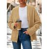 imagePRETTYGARDEN Womens 2026 Oversized Cardigan Sweaters Trendy Chunky Knit Long Sleeve V Neck Button Down Fall Winter OutfitsKhaki