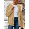 imagePRETTYGARDEN Womens 2026 Oversized Cardigan Sweaters Trendy Chunky Knit Long Sleeve V Neck Button Down Fall Winter OutfitsKhaki