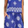 imagePRETTYGARDEN Womens 2026 Summer 2 Piece Lounge Sets Boho Floral Tank Tops Flowy Wide Peg Pants Travel Beach Vacation OutfitsFloral Royal Blue White