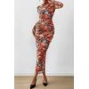 imagePRETTYGARDEN Womens Long Sleeve Maxi Dresses 2026 Spring Ruched Bodycon Floral Mesh Formal Wedding Guest Cocktail Party DressBlack Multicolored Floral