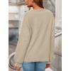 imagePRETTYGARDEN Womens Oversized Sweater 2025 Crewneck Long Sleeve Ribbed Knit Pullover Sweaters Tops Fall Fashion OutfitsApricot