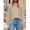 imagePRETTYGARDEN Womens Oversized Sweater 2025 Crewneck Long Sleeve Ribbed Knit Pullover Sweaters Tops Fall Fashion OutfitsApricot